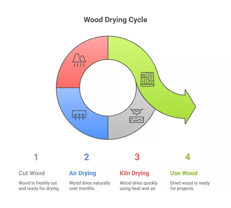 Step 5 Drying the Wood (Seasoning)